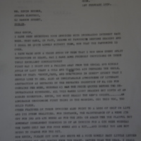 A Letter from Father Mathew to Mr. Kevin Bourke