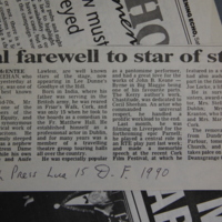 Final Farewell to Star of Stage