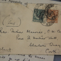 Envelope to Rev. Father Maurice
